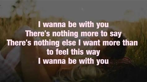 If someone says i think it's important to preserve the environment and you share that opinion, you can say i agree with you. Mandy Moore - I Wanna Be With You (Lyrics) - YouTube