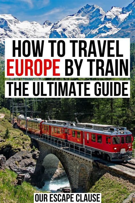How To Travel Europe By Train The Ultimate Guide Tips Europe