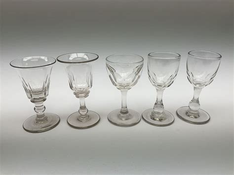 A Collection Of Late Georgianearly Victorian Glasses To Include