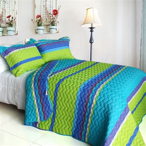 Turquoise Blue And Lime Green Bedding Sets