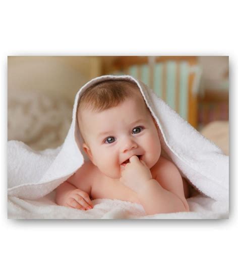 Photojaanic Smiling Baby Poster Paper Wall Poster Without Frame Buy