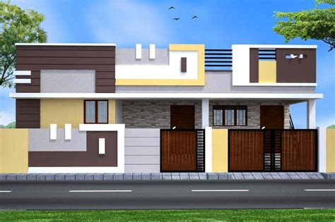 Indian House Single Floor Front Elevation Designs Home Alqu
