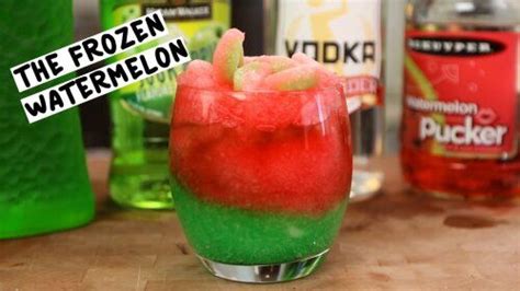 The Frozen Watermelon Tipsy Bartender Recipe In 2021 Frozen