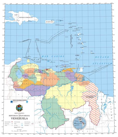 Large Detailed Political Map Of Venezuela With Administrative Divisions