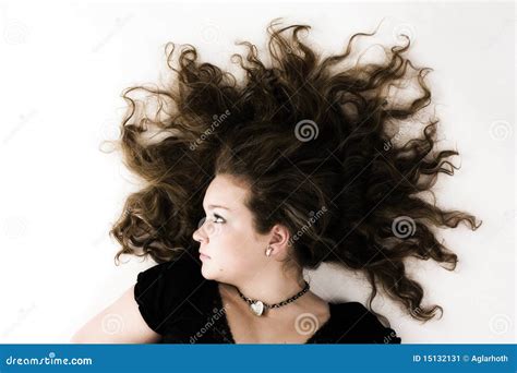 Woman With Spread Hair Stock Image Image Of Gorgeous 15132131