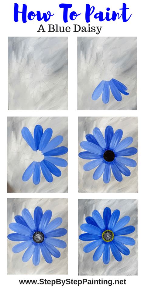 Daisy Painting Step By Step Painting Tutorial For Beginners Easy