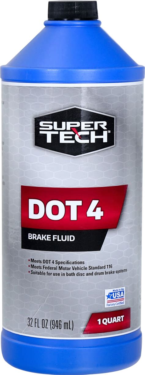 Buy Super Tech Dot 4 Brake Fluid For Use In Disc Drum And Abs Brake