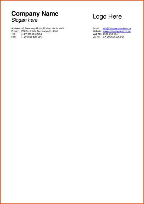 Paper for writing letters that has an organization's or person's name and address printed at the…. Business Letterhead Format - business letterhead examples Into.anysearch.co By : in ...