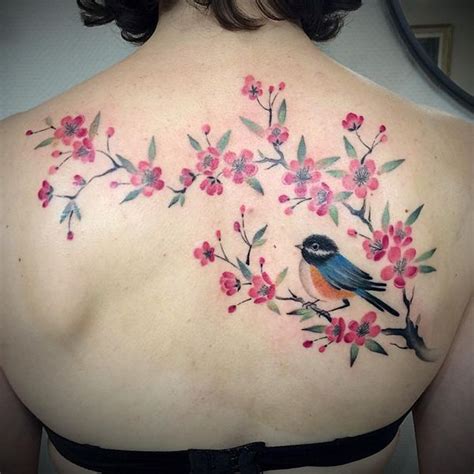 Every spring, during the first weeks of the season, japanese people practice hanami (the viewing of flowers) in the parks and streets of their cities, sometimes even crossing the whole country with the sole purpose of watching the flowers fill the landscape. 150+ Cherry Blossom Tattoos - Beautiful And Fragile Sakura ...