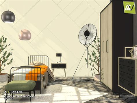 The Sims Resource Oltorf Teen Bedroom By Artvitalex Sims 4 Downloads
