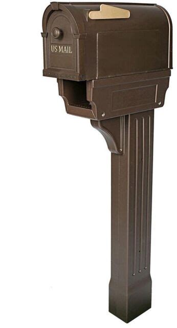 Mailbox And Post Combo Kit Heavy Duty Weathervandal Resistant W Knob