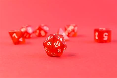Premium Photo Set Of Dice For Fantasy Dnd And Rpg Tabletop Games