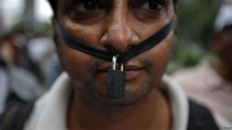 Bbc News In Pictures India Protests Over Campaigners Arrest