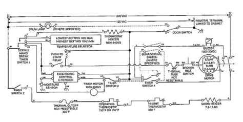 With this diagram you can trace back wiring to test for faulty parts. Kenmore 70 Series Dryer Wiring Diagram