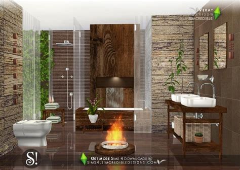 Verat Luxury Bathroom At Simcredible Designs 4 Sims 4 Updates