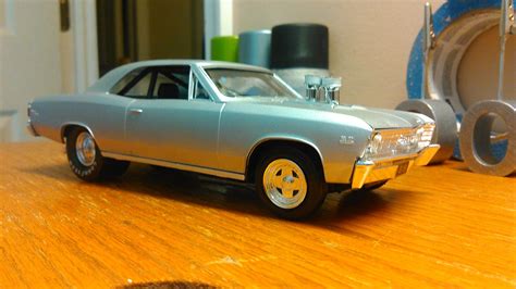 1967 Chevy Chevelle Pro Street Car 125 Scale Plastic Model Car