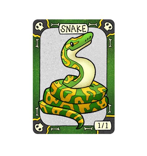 10 Snake Tokens For Magic The Gathering Etsy