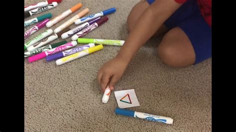 Try one of these 50+ simply perfect toddler activities! "Imitating Colors + Shapes" ⚛️ ️ ️...A Super Brain ...