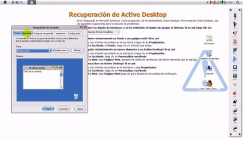 Cómo Quitar Y Detener La Recuperación De Active Desktop En Windows Xp