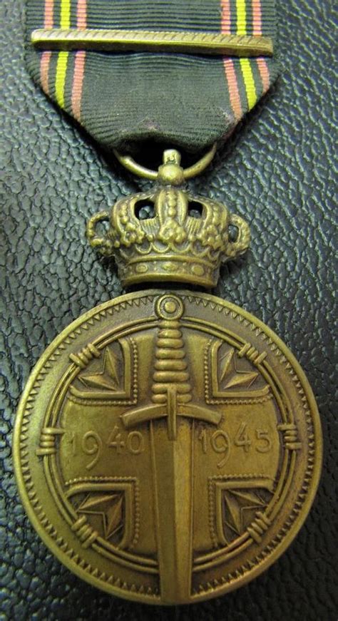 World War 2 The Belgium Prisoner Of War Medal 1940 1945 With 1 Bar