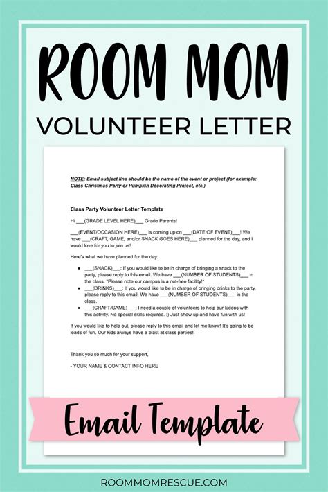 How To Write A Room Mom Letter To Parents Artofit