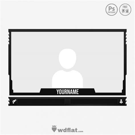 Black Facecam Twitch And Youtube Templates