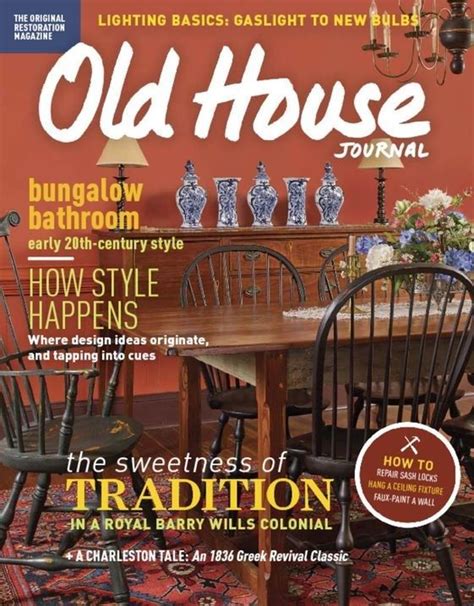 Old House Journal Cover For 112019 Bungalow Bathroom House Journal