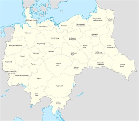 Greater Germany Waustrian And Prussian Partitions By Lehnaru On Deviantart