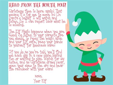 Free Printable Letters From Elf On The Shelf Francesco Printable