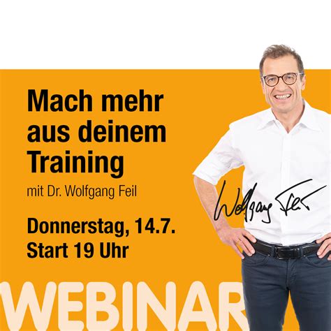 Webinar „mach Mehr Aus Deinem Training Mit Dr Feil Laufladen Bonn