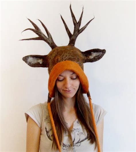 Deer Antlers Headdress Antler Hat Deer Antlers Costume Hat Hand