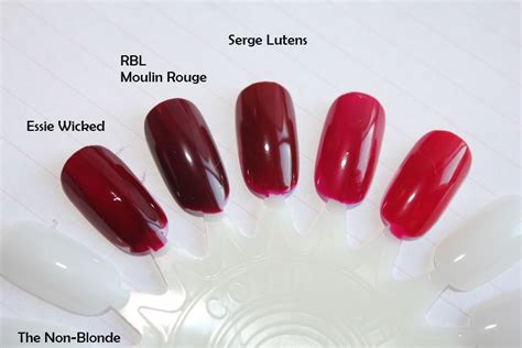 Serge Lutens Nail Lacquer Sang Bleu Dark Red 2 The Non Blonde