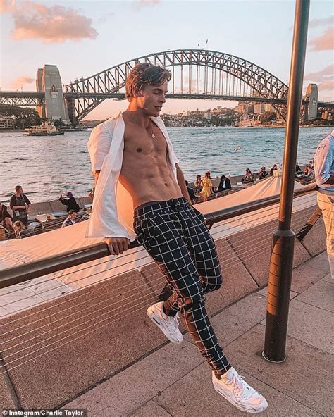 Love Island Australia Charlie Taylor Flaunts His Washboard Abs In Front