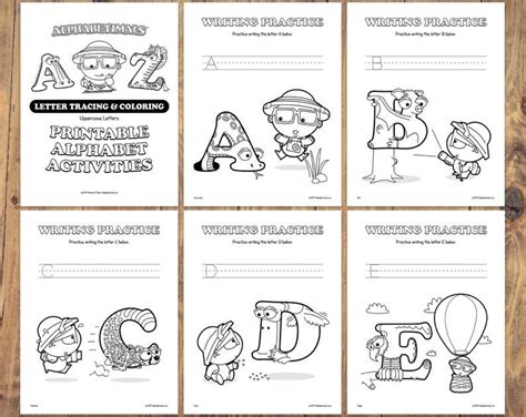 Touch each letter and watch it turn into the alphabetimal with a fun animation, animal sound effect and the animal name read out loud. 26 Letter Tracing & Coloring Worksheets - Alphabetimals ...