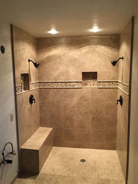 Bathroom Shower Tile Ideas Brown Fivoid