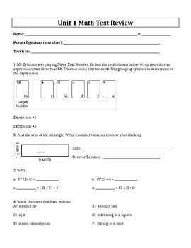 Workbook answer key unit 8 note: 5th Grade Math Test With Answers