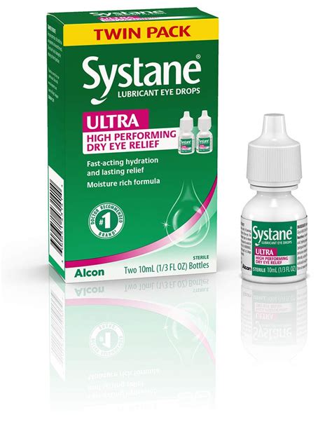 Buy Systane Ultra Lubricant Eye Drops Artificial Tears For Dry Eye Twin Pack Ml Each