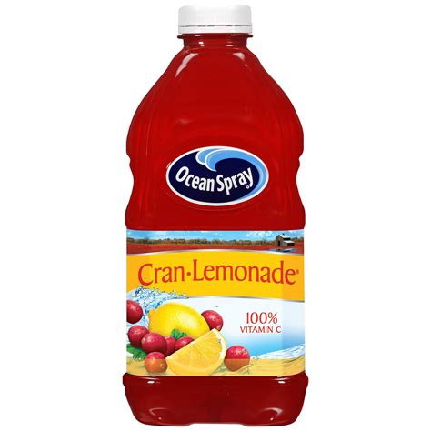Ocean Spray Cran Lemonade Cranberry Lemonade Juice Drink 64 Ounce Bottles Pack Of