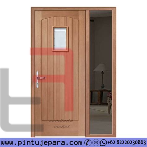 Pintu Rumah Minimalis Kayu Jati Daun Single Pj 106 Kusen Pintu Jepara