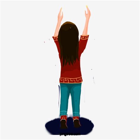 Rubbing Hands Clipart Vector Girl Rubbing Her Hands Up Girl Stand On