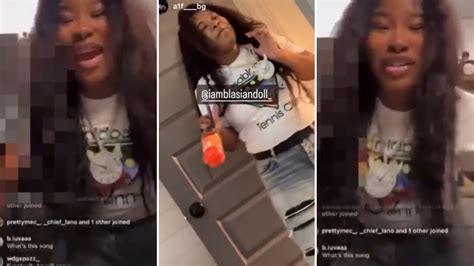 Blasian Doll Flexes Fivio Foreign Chain On Ig Live After Getting It Took Youtube