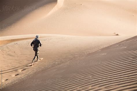 A Person Alone In The Desert By Stocksy Contributor Mauro Grigollo