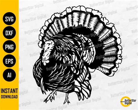 Wild Turkey Svg Turkey Svg Turkey Hunter Svg Hunting Etsy