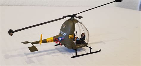 Hiller Yh32 Us Ultra Light Helicopter Plastic Model Helicopter Kit