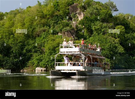 A Tourist Boat On The Victoria Nile River In Murchison Falls National