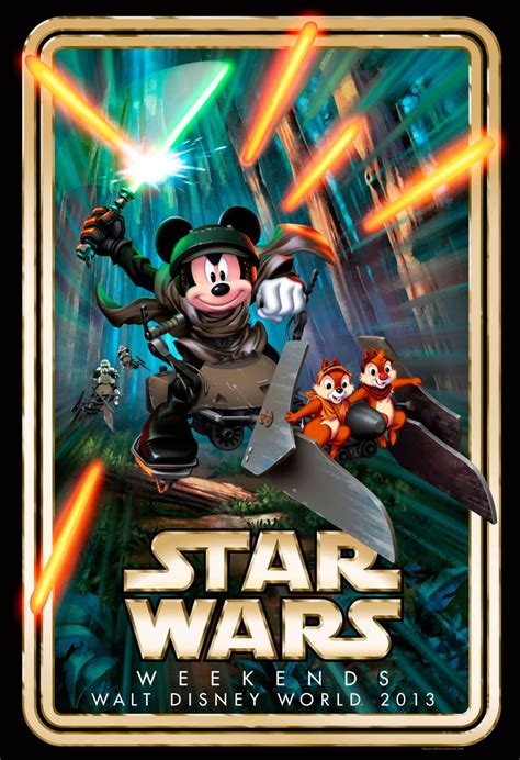Star Wars Weekends Primer Póster Oficial Disneystar Wars Cine Premiere