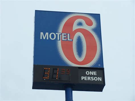 Motel 6 Sign Janesville Rock County Wisconsin J Stephen Conn