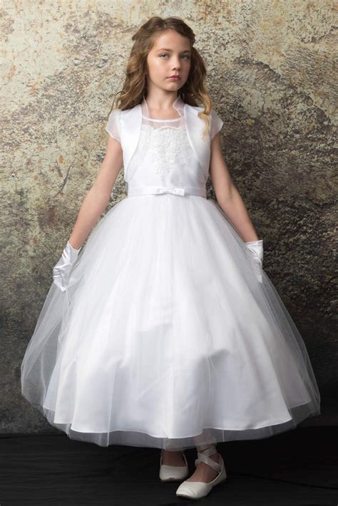 Gorgeous Scalloped Lace Top First Communion Dress My Girl Dress