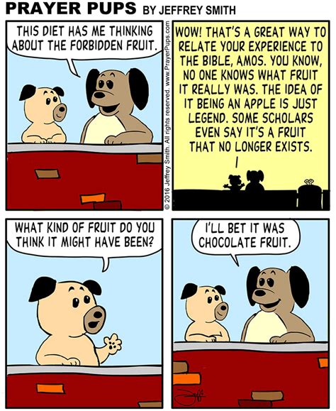 Forbidden Fruit Christian Cartoons From Prayer Pups Christian Comics