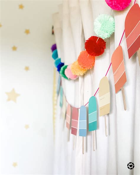 Make This Easy Diy Popsicle Garland For Less Than 1 Moms Crafts